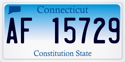 CT license plate AF15729