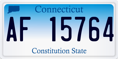 CT license plate AF15764