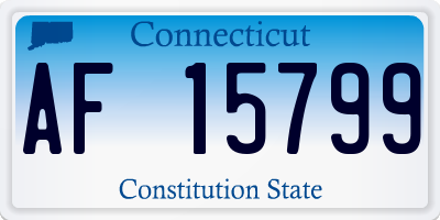 CT license plate AF15799