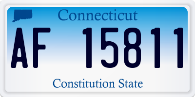 CT license plate AF15811