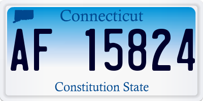 CT license plate AF15824