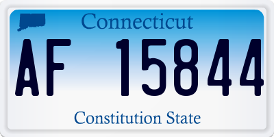 CT license plate AF15844