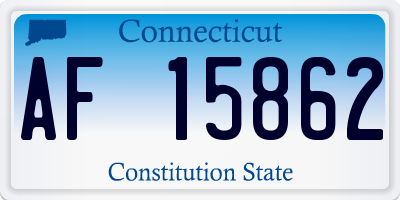 CT license plate AF15862