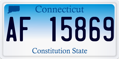CT license plate AF15869