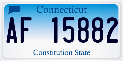 CT license plate AF15882