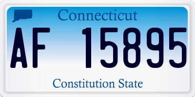 CT license plate AF15895