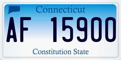 CT license plate AF15900