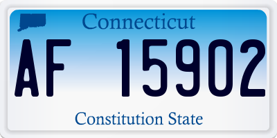 CT license plate AF15902