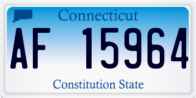 CT license plate AF15964