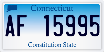 CT license plate AF15995