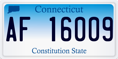 CT license plate AF16009