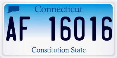 CT license plate AF16016