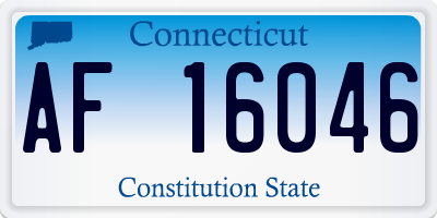CT license plate AF16046