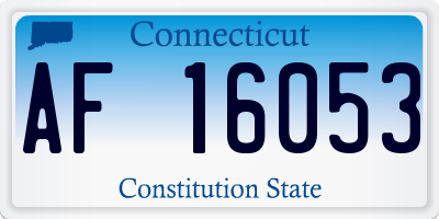 CT license plate AF16053