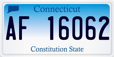CT license plate AF16062