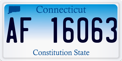 CT license plate AF16063
