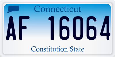 CT license plate AF16064
