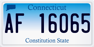 CT license plate AF16065