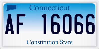CT license plate AF16066
