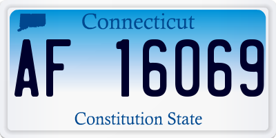 CT license plate AF16069