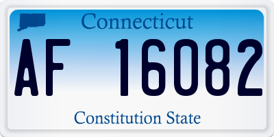 CT license plate AF16082