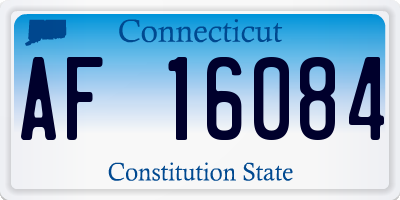 CT license plate AF16084