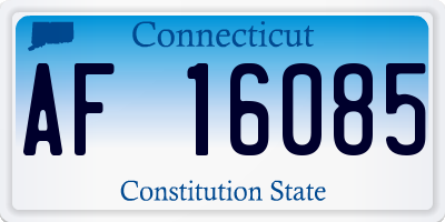CT license plate AF16085