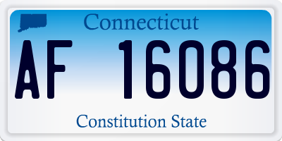 CT license plate AF16086