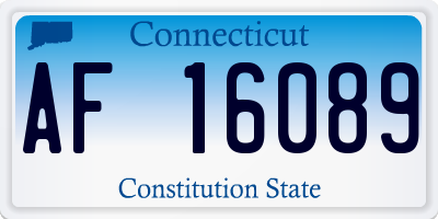 CT license plate AF16089
