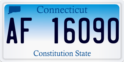 CT license plate AF16090