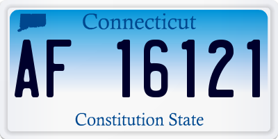 CT license plate AF16121