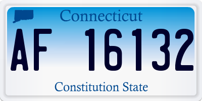CT license plate AF16132