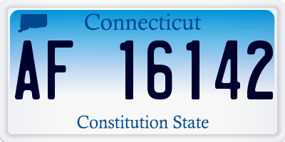 CT license plate AF16142