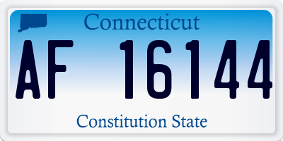 CT license plate AF16144