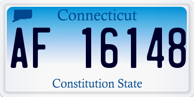 CT license plate AF16148