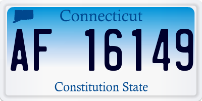 CT license plate AF16149