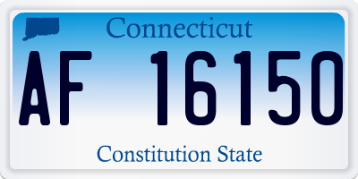 CT license plate AF16150