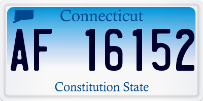 CT license plate AF16152