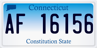 CT license plate AF16156
