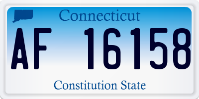 CT license plate AF16158