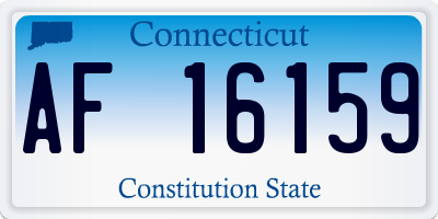CT license plate AF16159
