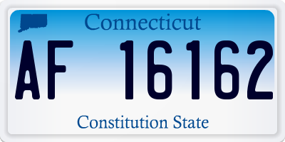 CT license plate AF16162