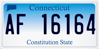CT license plate AF16164