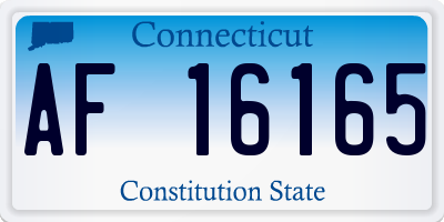 CT license plate AF16165