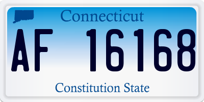 CT license plate AF16168