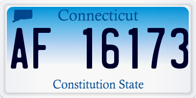 CT license plate AF16173