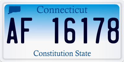 CT license plate AF16178