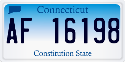 CT license plate AF16198