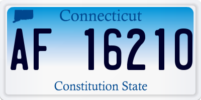 CT license plate AF16210