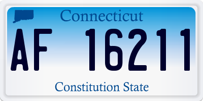 CT license plate AF16211